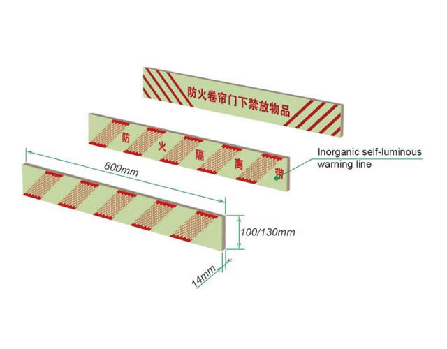 Inorganic Self-Luminous Warning Markings