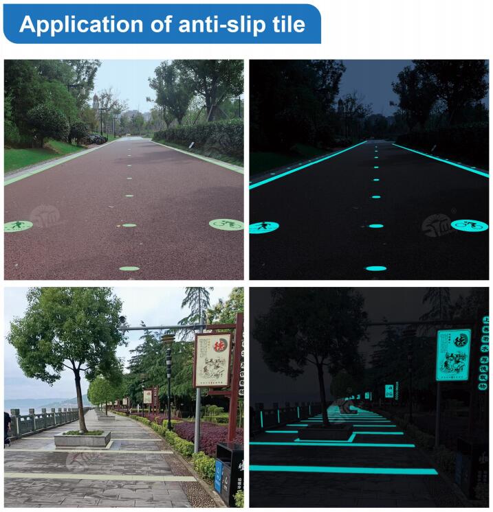 Self-luminous anti-slip board